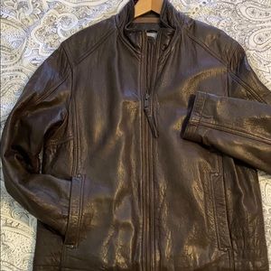 100% LEATHER MARC New York jacket
